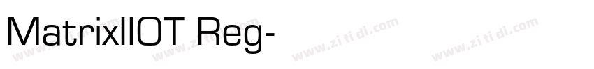 MatrixIIOT Reg字体转换